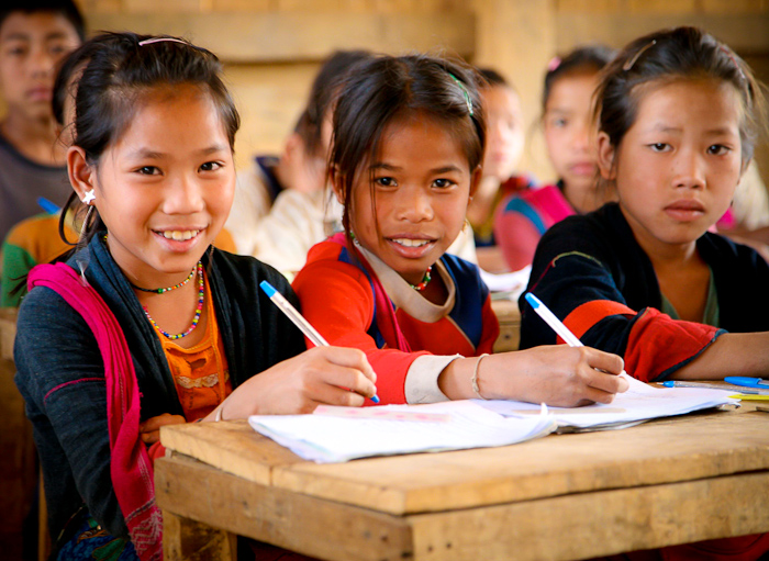 Basic education in Laos